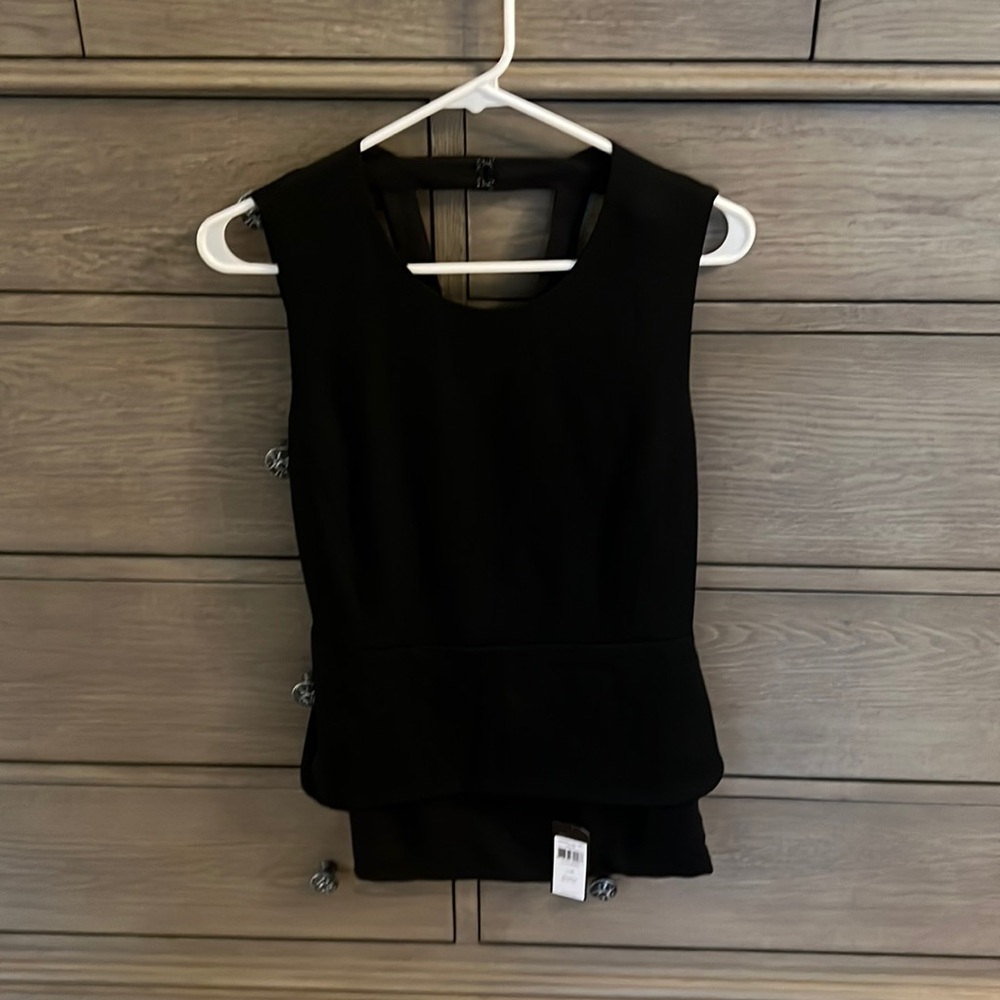 Black bcbgmaxazria open back top
